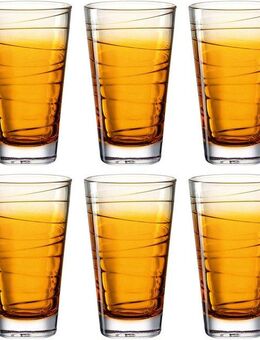 LEONARDO Longdrinkglas VARIO STRUTTURA, Glas, 280 ml, 6-teilig