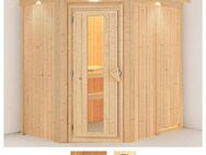 Karibu Sauna Clara, BxTxH: 165 x 210 x 202 cm, 68 mm, (Set) ohne Ofen