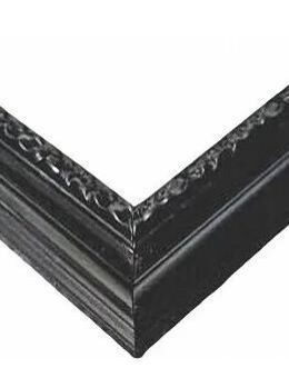 Leerrahmen Bilderrahmen-Holz-Barock-Sondermaße-alle Größen möglich 947 Schwarz - Holzminden
