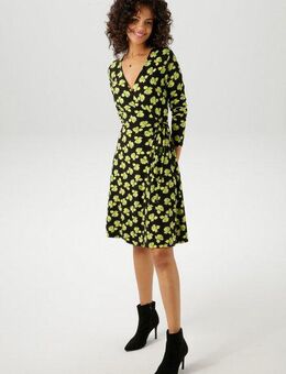 Aniston CASUAL Wickelkleid mit kunstvollen Blüten bedruckt