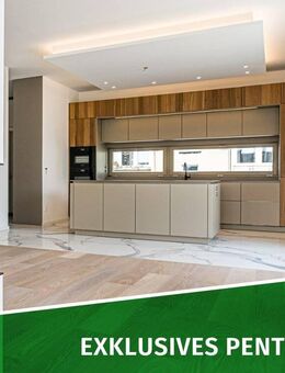 Exklusives Penthouse mit sonniger Terrasse, Einbauküche, Kamin, Dampfdusche, TG-Stellplätzen u.v.m. - Leipzig