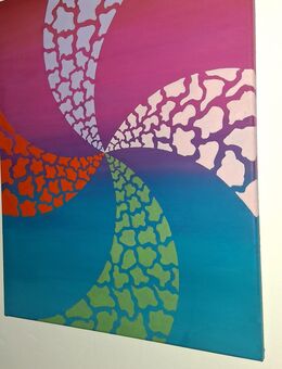 Farbintensive Acryl Gemälde,eine Abstraktion zum "Solar Symbol". - Sulz (Neckar)