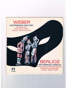 Weber-Aufforderung zum Tanz-Berlioz-Der Römische Karneval-Vinyl-SL-EP,Concert Hall - Linnich