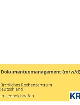Consultant Dokumentenmanagement (m/w/d) - Eggenstein-Leopoldshafen