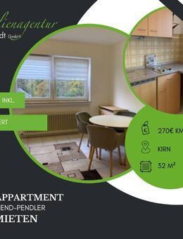 ***Möbliertes SINGLE-Appartement, Kirn, zu vermieten!*** - Kirn