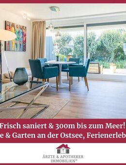 Frisch saniert & 300m bis zum Meer! Terrasse & Garten an der Ostsee, Ferienerlebnis pur! - Scharbeutz