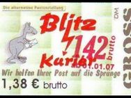 Blitz-Kurier: MiNr. 24, 02.01.2007, "3. Ausgabe, Aushilfsausgabe IV", Wert zu 1,42 auf 1,38 EUR brutto, postfrisch - Brandenburg (Havel)