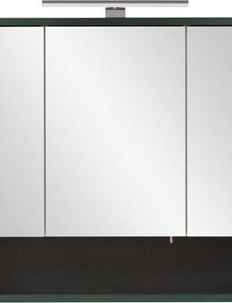 welltime Spiegelschrank Kent, Made in Germany Badmöbel. Breite 70 cm, LED-Beleuchtung und Schalter-/Steckdosenbox