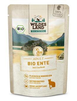 Wildes Land Bio 12 x 85 g - Bio-Ente PUR mit Lachsöl