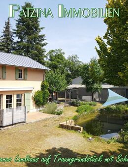 Mediterranes Landhaus auf Traumgrundstück mit Schwimmteich in Beelitz - Beelitz