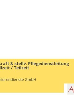 Pflegefachkraft & stellv. Pflegedienstleitung (m/w/d) Vollzeit / Teilzeit - Berlin