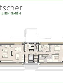 Barrierefrei: Penthouse mit Aufzug, Doppelgarage und Dachterrasse in Burscheid Hilgen - Burscheid