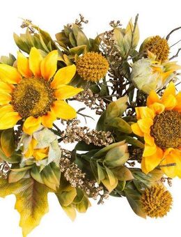Kunstkranz Sonnenblumenkranz, Botanic-Haus, Höhe 10 cm