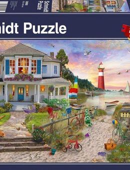 Schmidt Spiele Puzzle Das Strandhaus, 1000 Puzzleteile, Made in Europe