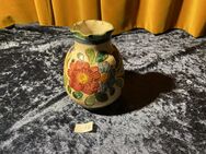 Keramik Blumen-Vase Ritzdekor bunt handbemalt Italien Italy 70er - Berlin Reinickendorf