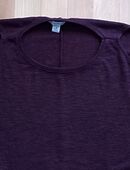 Schulterfreies Langarmshirt in Bordeaux, Gr. M/L in 50354