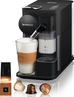 NESPRESSO Kapselmaschine Lattissima One EN510.B von DeLonghi, Black, inkl. Willkommenspaket mit 7 Kapseln