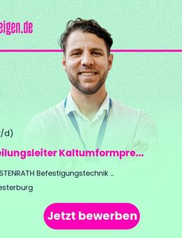 Abteilungsleiter Kaltumformpressen (m/w/d) - Westerburg