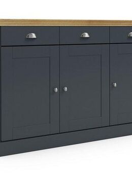 Home affaire Sideboard Motala, Kommode, 3 Schubladen und 2 verstellbare Einlegeböden, Breite 125 cm