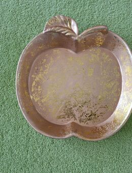 Schale, Apfelform, goldfarbig, einwandfreier Zustand, Vintage - Ehra-Lessien
