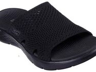 Skechers GO WALK FLEX SANDAL-ELATION Pantolette, Keilabsatz, Sommerschuh, Schlappen mit Goga Mat Footbed