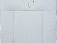roba® Wickelauflage Style, Soft, sky, mit aufgesticktem Gesicht