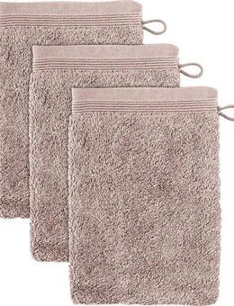 Möve Waschhandschuh Superwuschel, (Set, 3-St), Waschhandschuh Set mit Bordüre, 100% Premium Cotton Baumwolle, weich