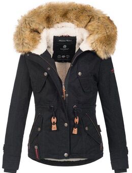 Navahoo Winterjacke Pearl mit warmem Teddyfell