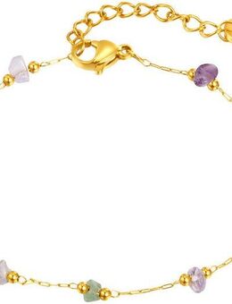 Firetti Armband Schmuck Geschenk Edelstahl Armschmuck Armkette Edelstein, mit Naturstein
