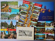 Alte und neue Ansichten von der Mosel - Andenkenpostkarten und altes Leporello/Souveniermappe - Niederfischbach