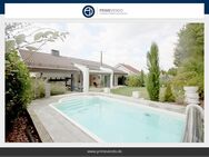 Elegantes Einfamilienhaus in Bestlage von Karlsruhe-Stupferich: Waldnähe, Pool, Sauna, Top-Anbindung - Karlsruhe