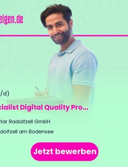 Specialist Digital Quality Processes (m/w/d) - Radolfzell (Bodensee)