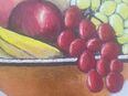 Farbenfrohe Dekorations Gemälde. "Obst Schale".Handarbeit in 72172