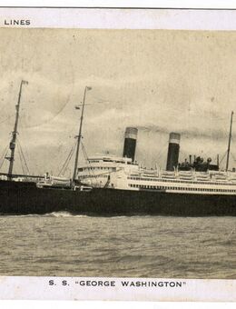 S.S. George Washington, wertvollste Ansichtskarte der Welt T106 - Sinsheim