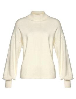 LASCANA Strickpullover mit kleinem Stehkragen, Feinstrickpullover, casual-chic