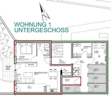 Energieeffiziente 2-Zimmer-Untergeschosswohnung mit Terrasse