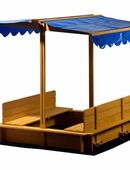 Dobar Sandkasten Sitzbänken verstellbarem Dach Sandkiste #94357 in 75217