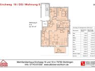 4Zi. DG mit Balkon ca. 101 m²-Wohnung 5-Kirchweg 16-79780 Stühlingen - Stühlingen