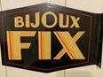 Altes Emailschild "Bijou Fix" ca 1920 Reklameschild doppelseitig in 50672