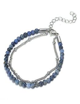 Firetti Fußkette Schmuck Geschenk KörperSchmuck, mit Türkis, Achat oder Dumortierit