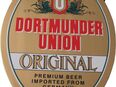 Dortmunder Union Brauerei - Original - Zapfhahnschild - 12,5 x 9,5 cm - aus Kunststoff in 04838