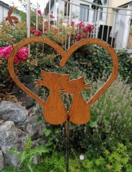 Gartenstecker “Katzenpärchen” - Kraftisried
