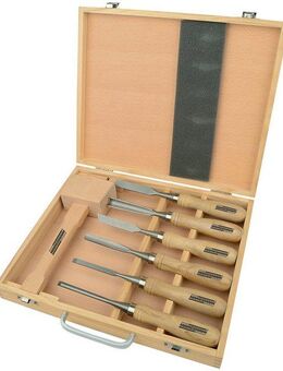 Brüder Mannesmann Werkzeuge Werkzeugset, 7-tlg., Schnitzgerät