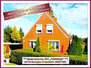 JUNGE PAARE / FAMILIEN: Modernisiertes EFH "FEHNHUUS", gepflegt, mit Garage u. NeGeb. in Pilsum NEU-ETUM. - Krummhörn