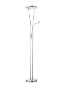 JUST LIGHT Stehlampe HELIA, LED fest integriert, Warmweiß, LED, dimmbar über Drehdimmer, Schalter, Drehschalter