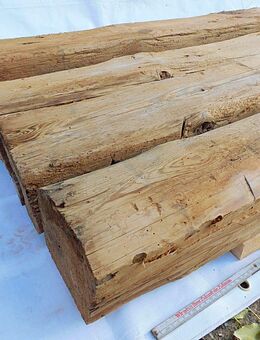 Balken kufen Doppel Bett gestell Fachwerk Dachstuhl Scheune Alt Holz Balken vintage Landhaus shabby - Halle (Saale)