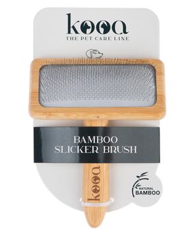 kooa Zupfbürste aus Bambus - L 15,5 x B 12,2 x H 4 cm