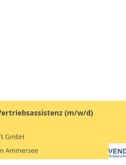 Büro- und Vertriebsassistenz (m/w/d) - Inning (Ammersee)