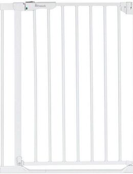 Hauck Türschutzgitter Clear Step Set 2 inklusive Verlängerung 9 cm, White, auch als Treppenschutzgitter verwendbar, 84-89 cm, flacher Durchgang
