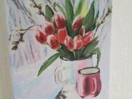 Leinwand,wandbild,"Tulpen" - Celle